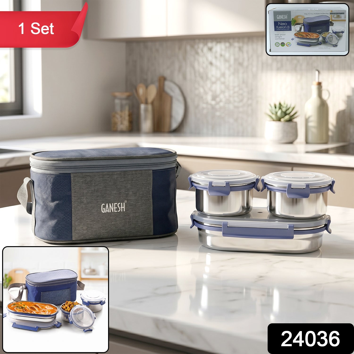 Stainless Steel Lunch Box Set 