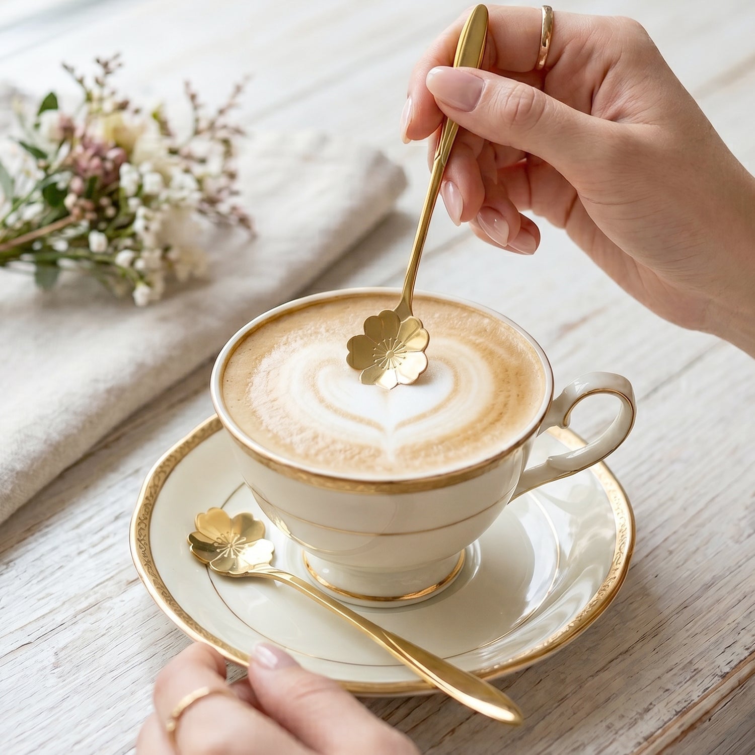 Mini spoons for coffee serving