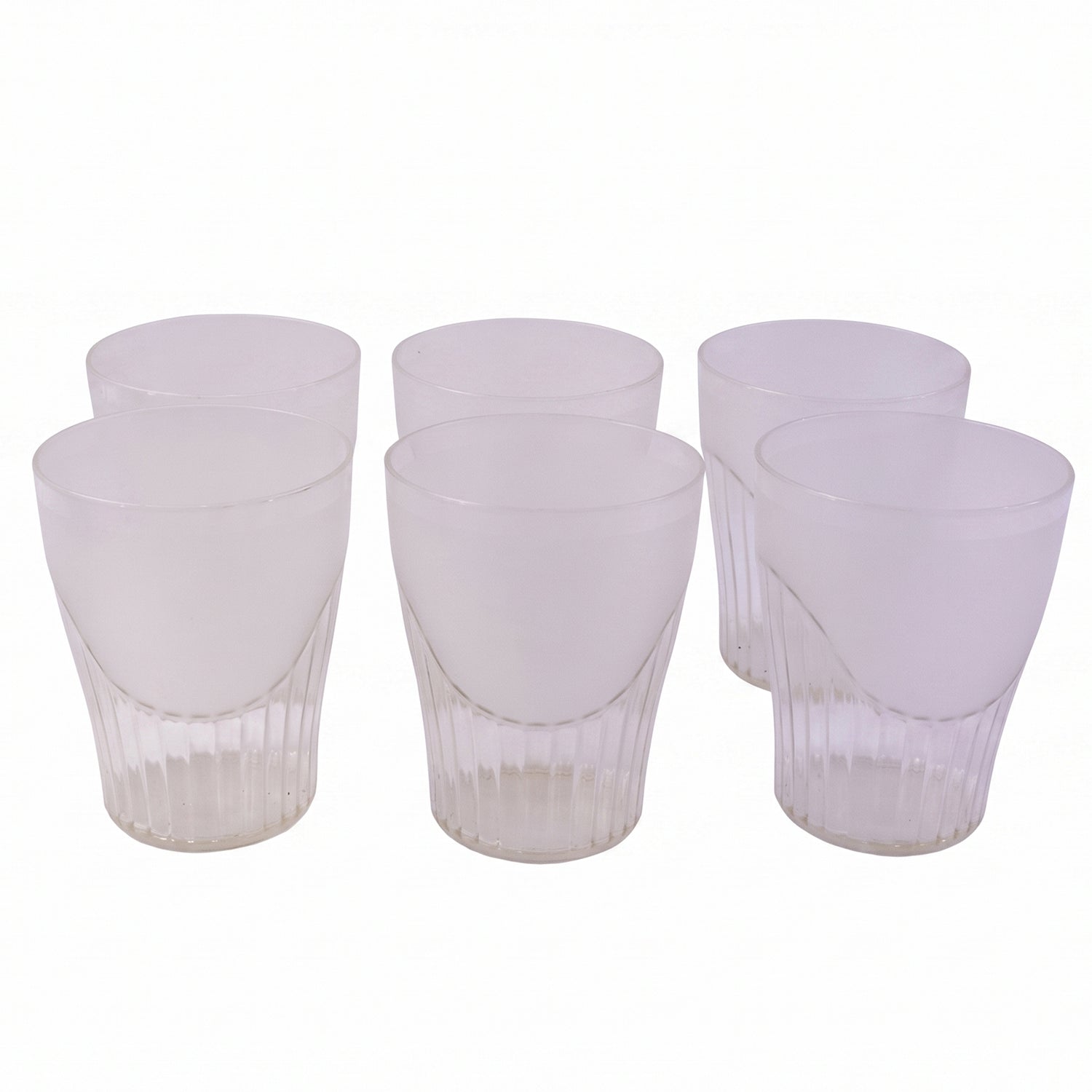 Juice glass set white bg