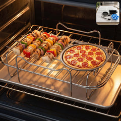Air fryer accessories combo cooking use view