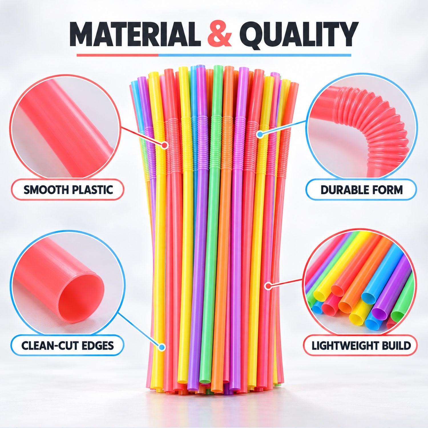 Bendable Party Straw Pack