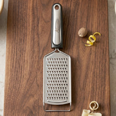 Steel grater vegetables lemon zest