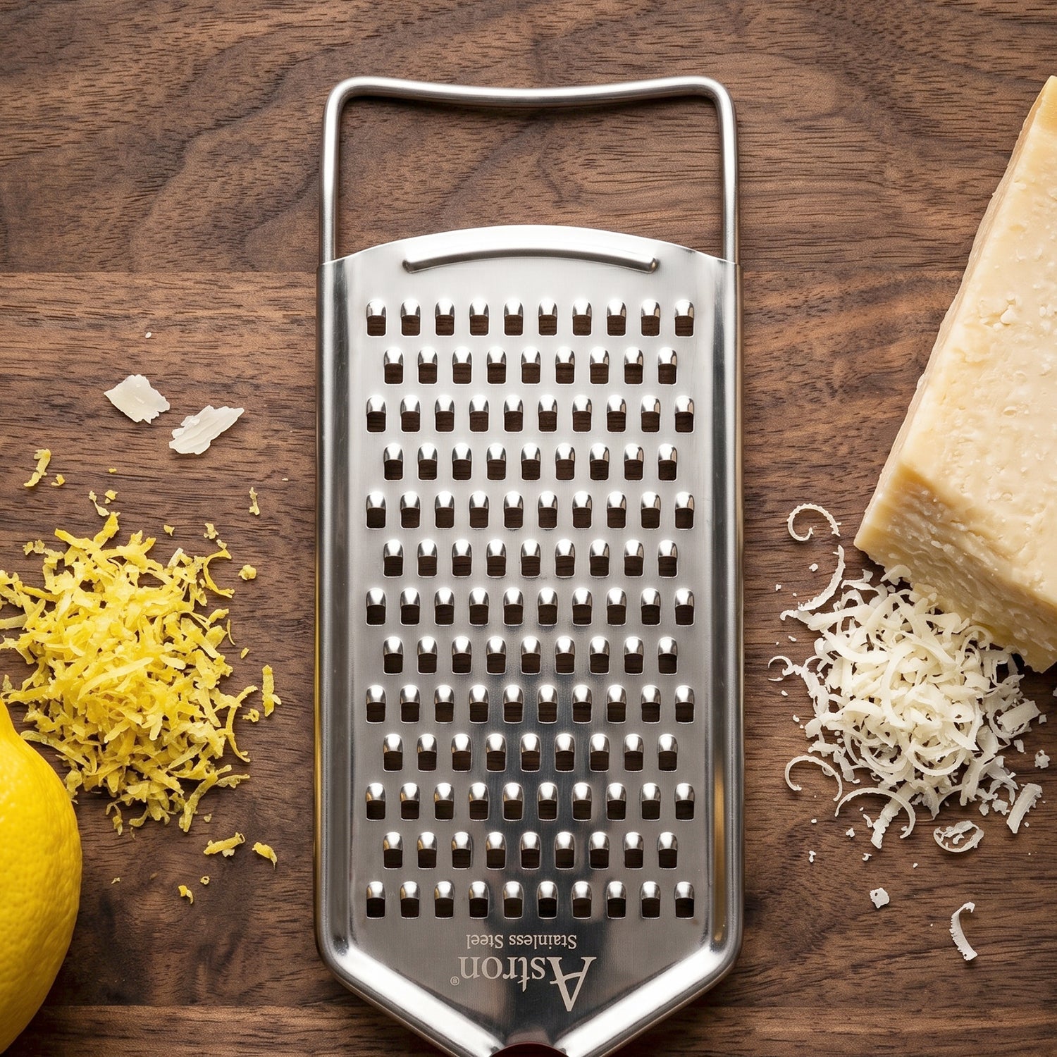 Steel grater zesting use