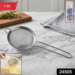 Pack of stainless steel fine mesh tea strainers