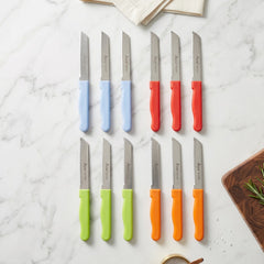 Steel knife set vegetable fruit