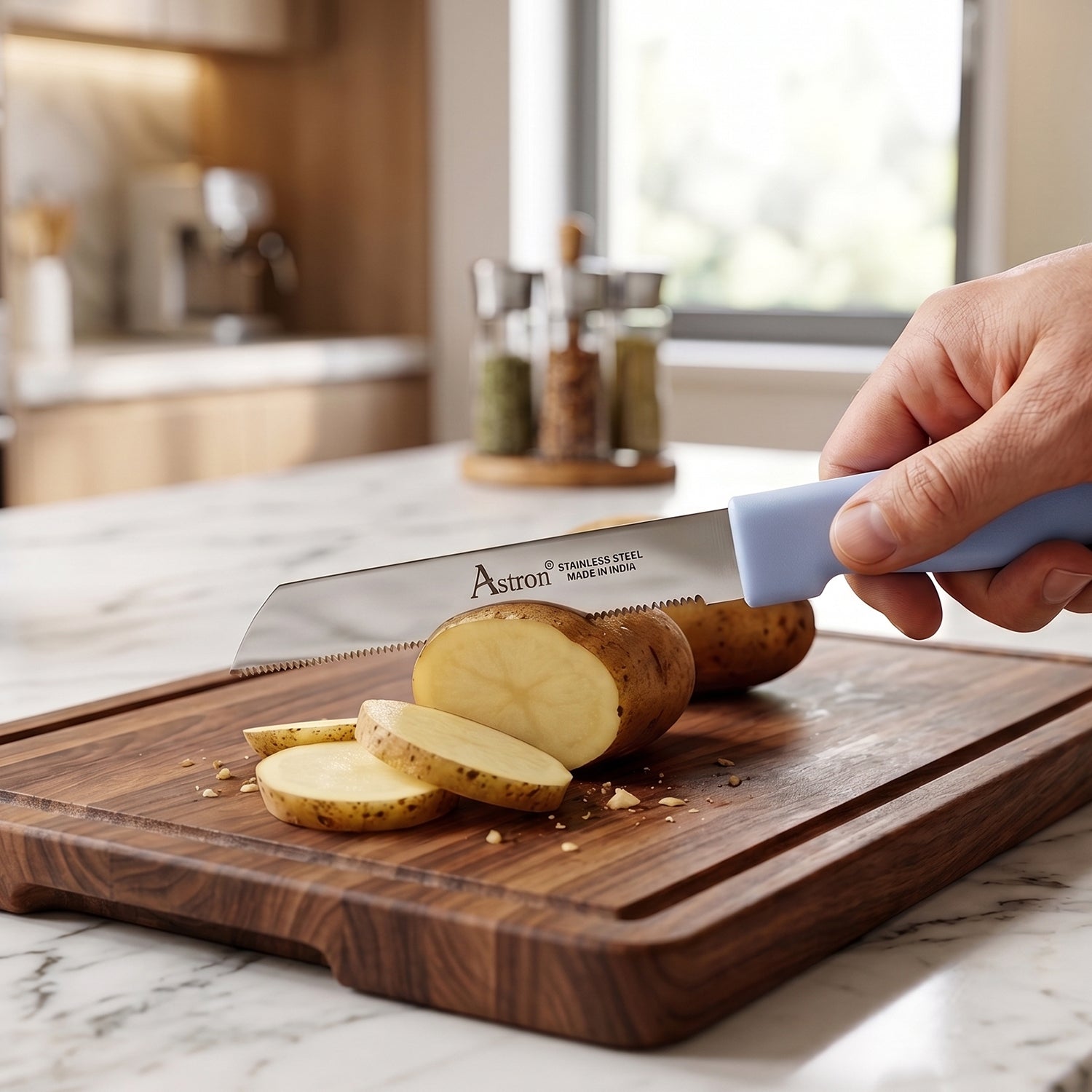 Knife set cutting use