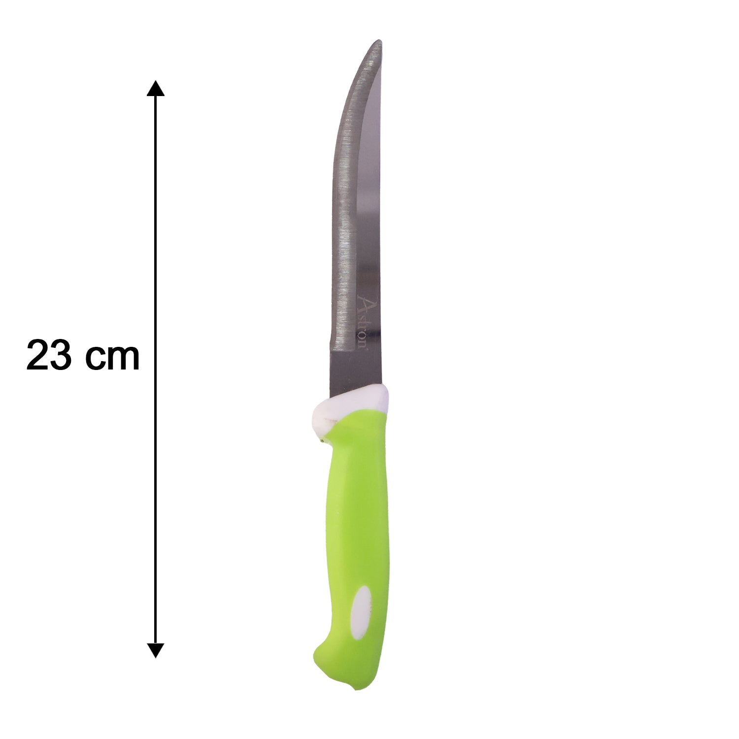 9-inch kitchen knife with measurement markings for scale