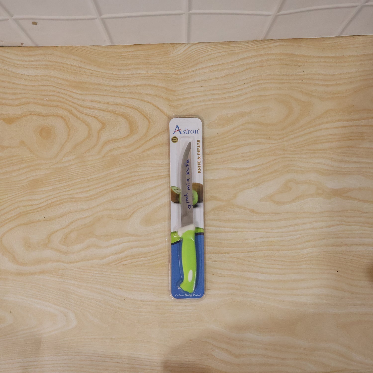 9-inch kitchen knife being used for daily food preparation