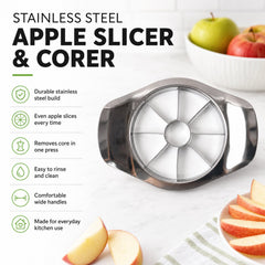 Close-up of apple cutter highlighting sharp blades