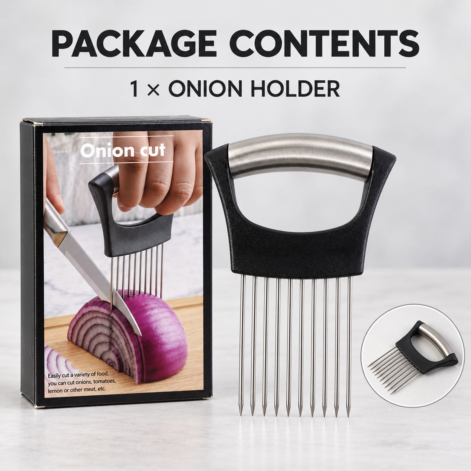 Onion holder feature view