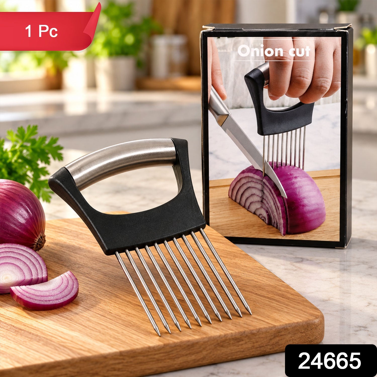 Onion slicing holder pack