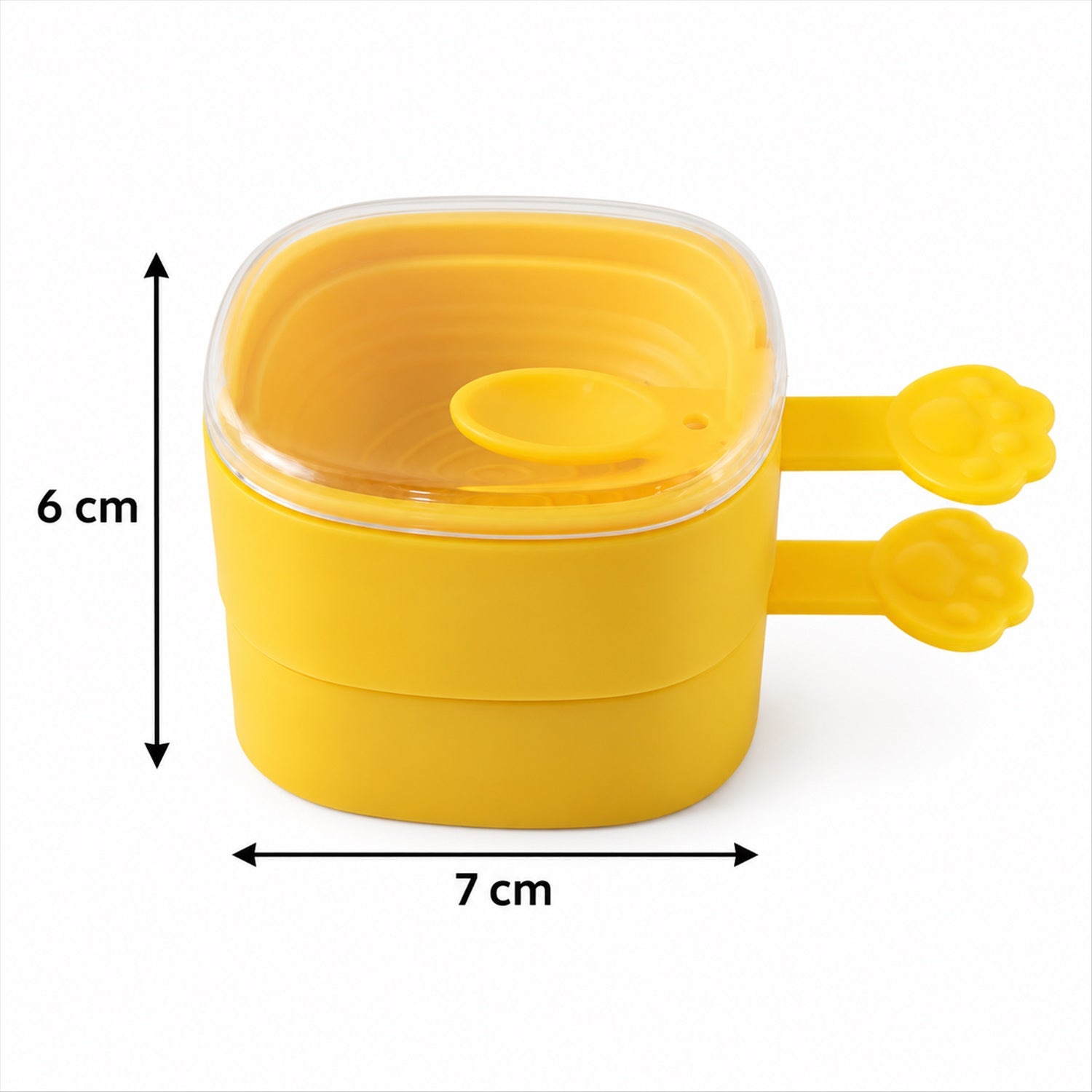 Yellow Square Ice Cream Moulds