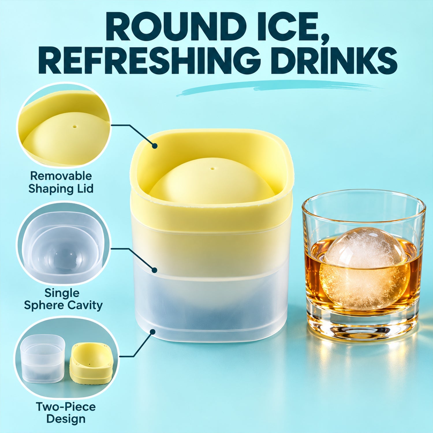 Round Ice Ball Mould