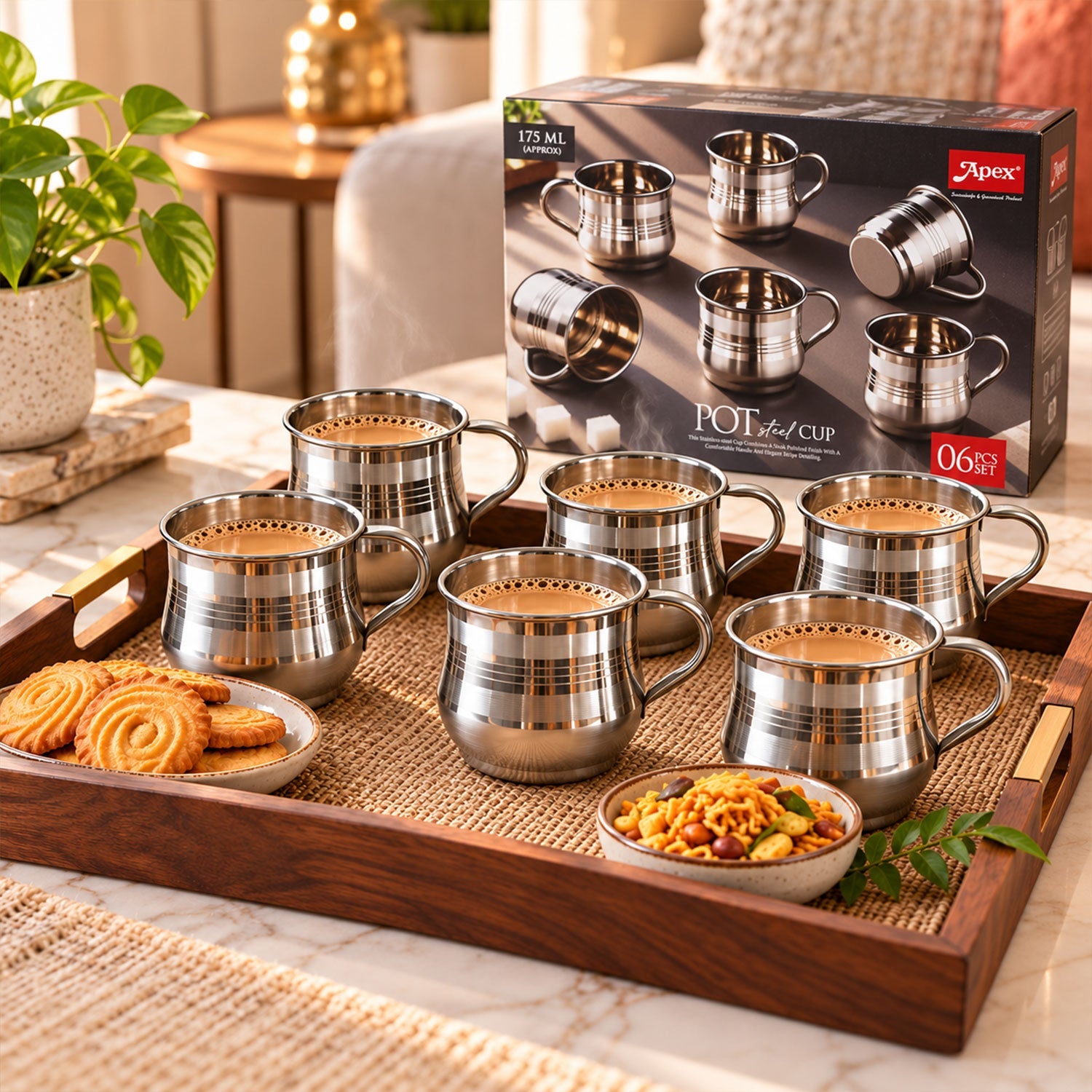 Stainless Steel Cup Set