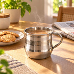 Steel Tea Cup with Handle