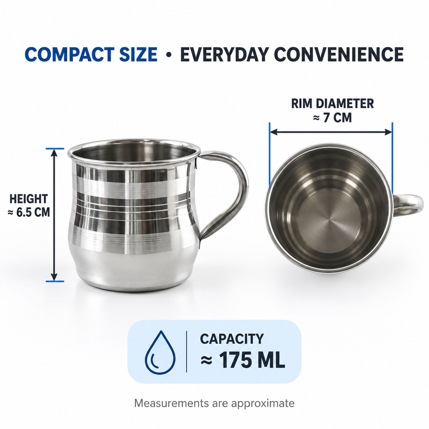 175ml Steel Tea Mug