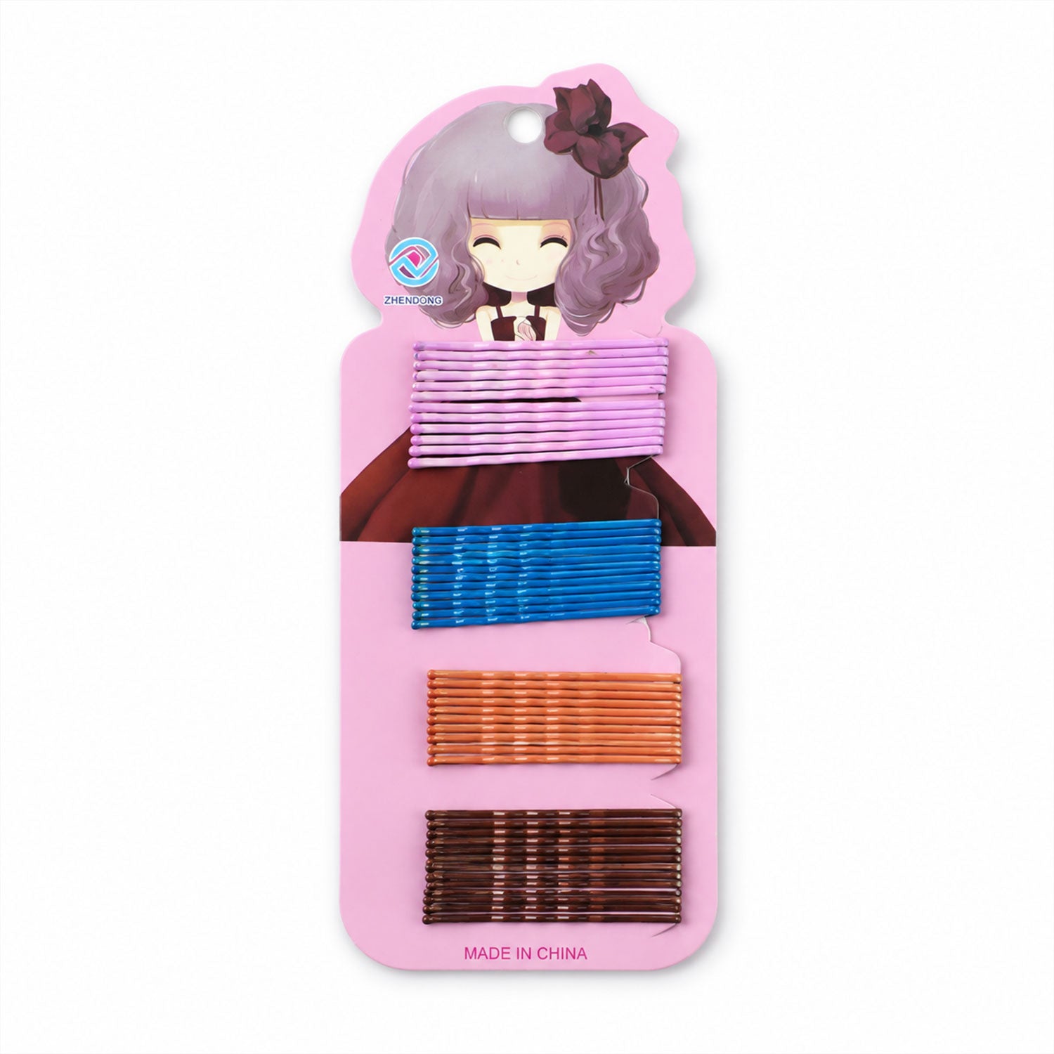 Hair pins white bg