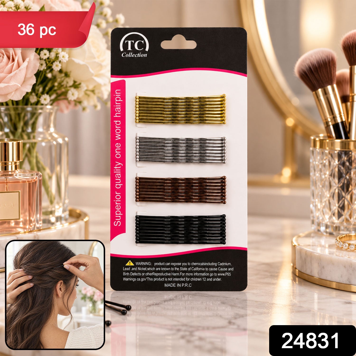 Hair pins pack 36pc