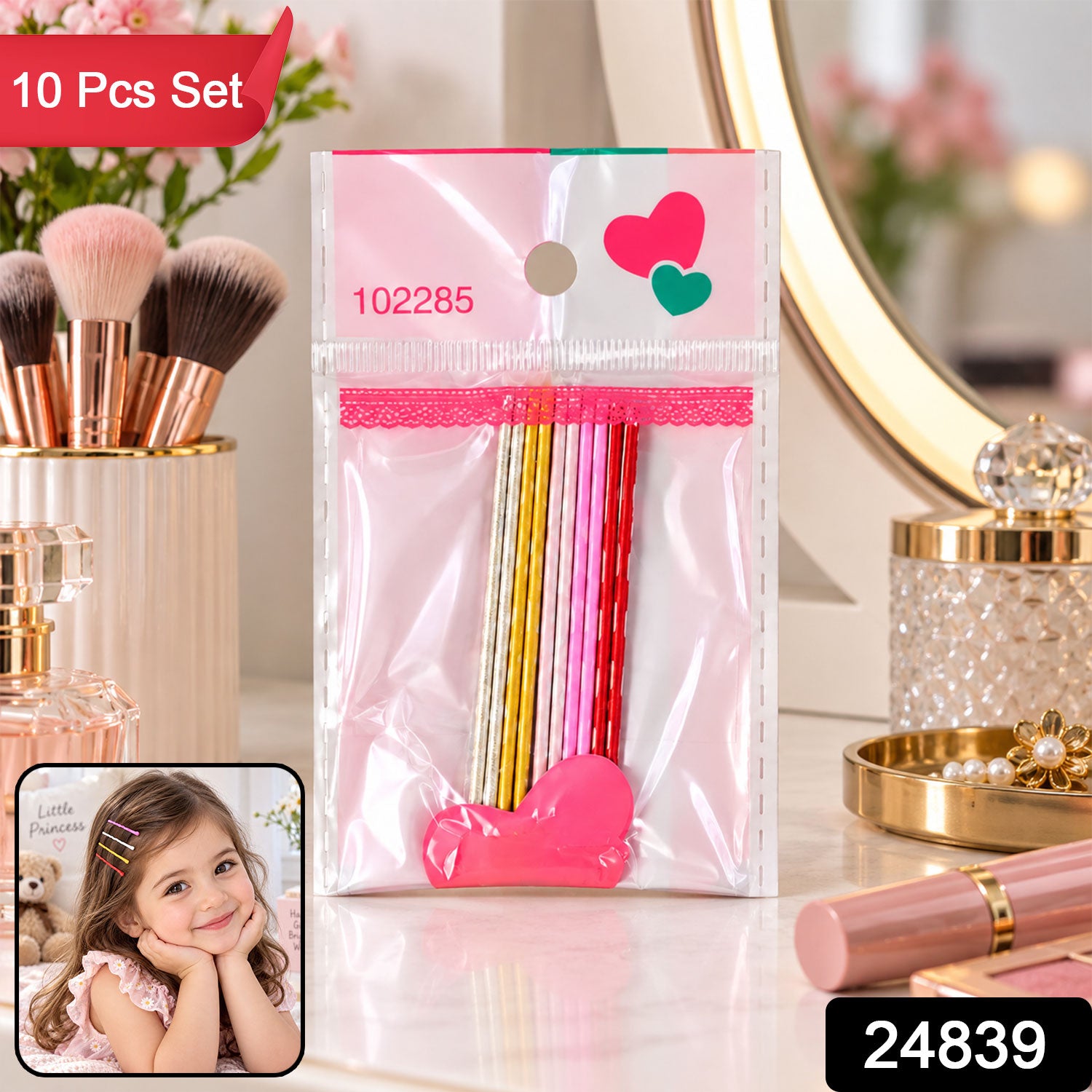 Bobby pins set pack 10pc