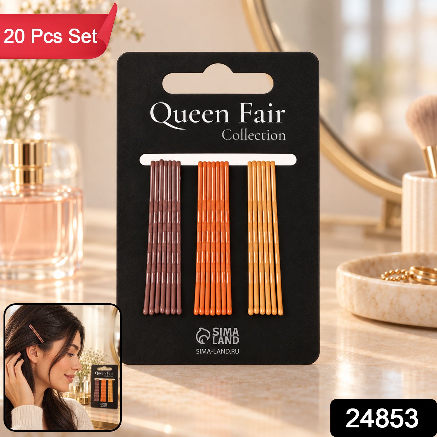 Bobby pins set pack 20pc