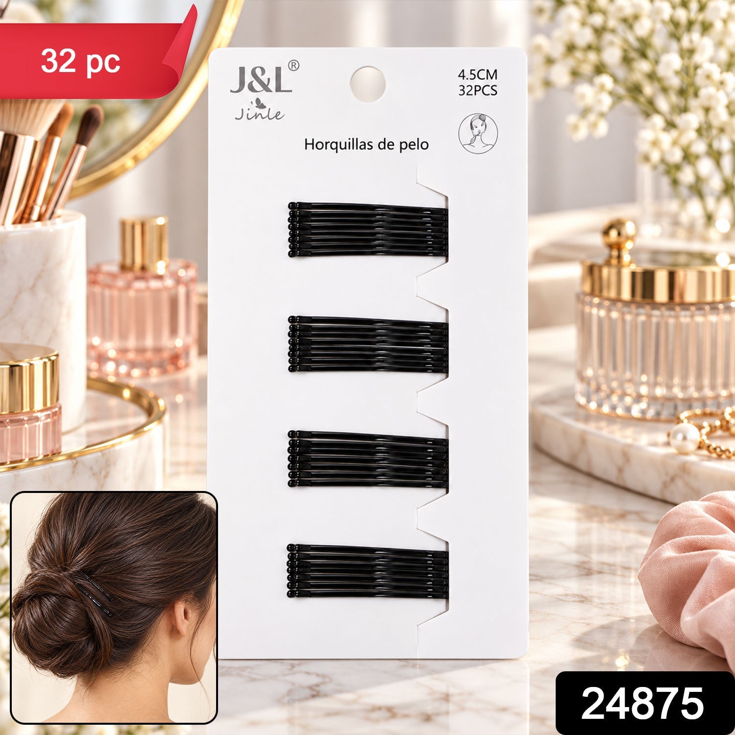 Bobby hair pins pack 32pc