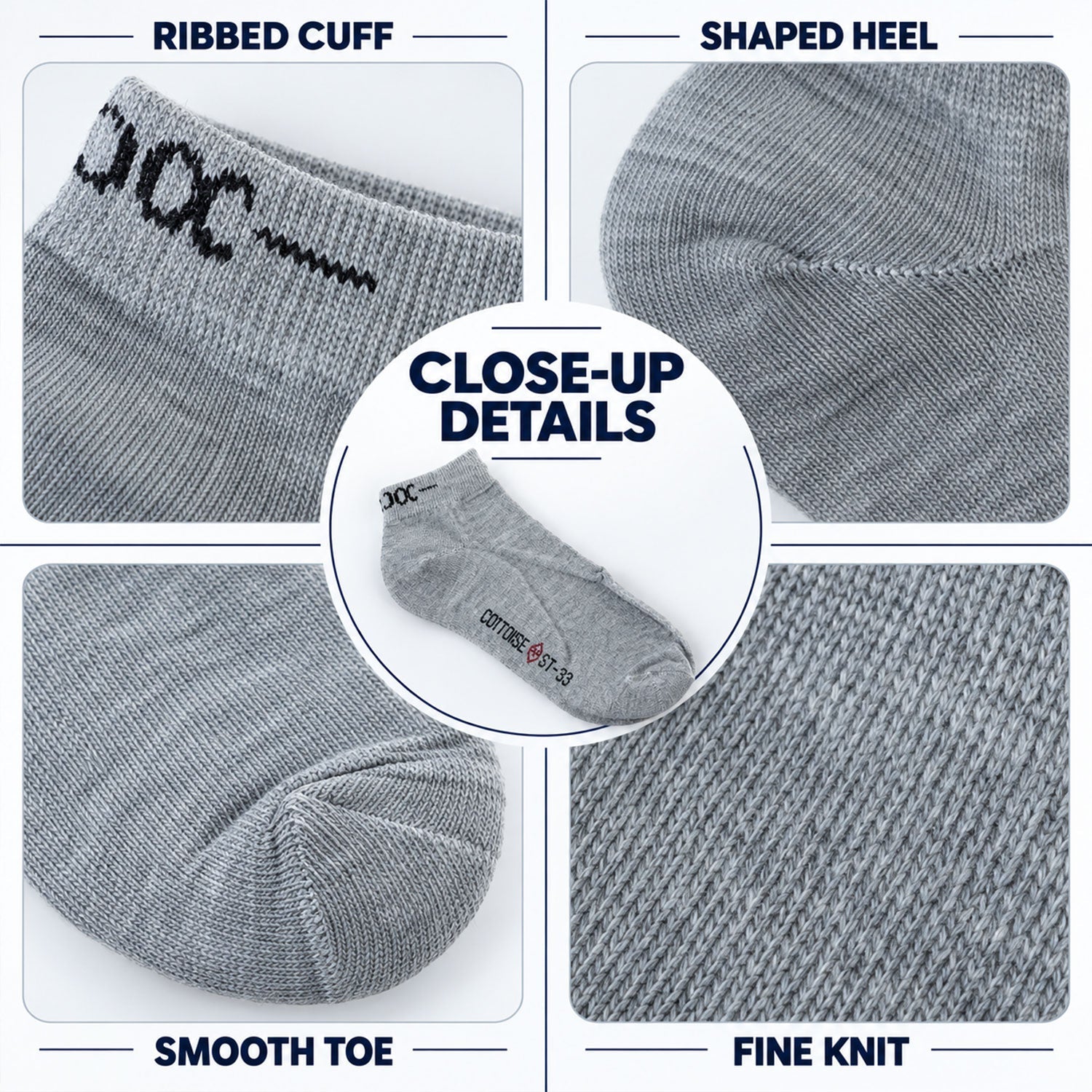 Mixed Colour Ankle Socks