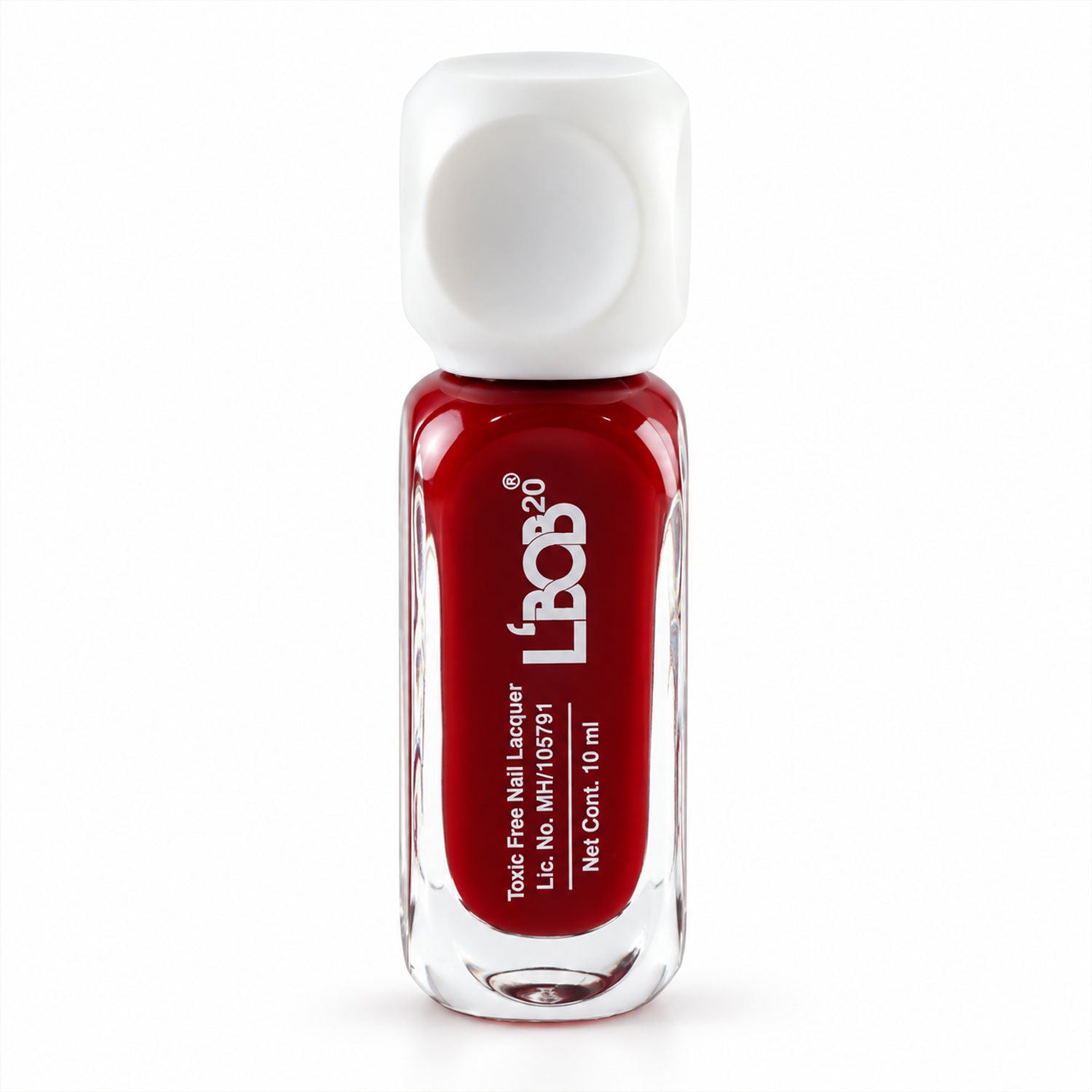 Wine maroon nail polish bottle showing its elegant design