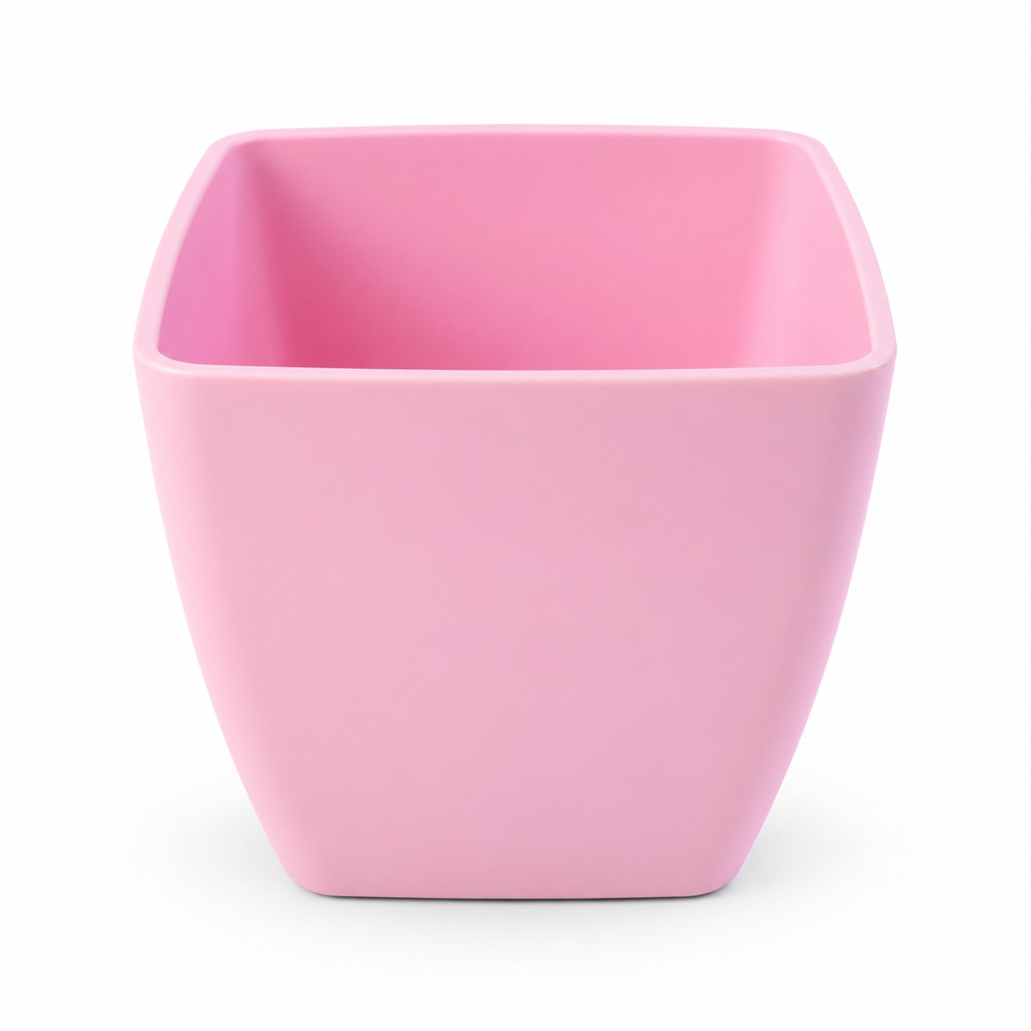 Empty flower pot on white background