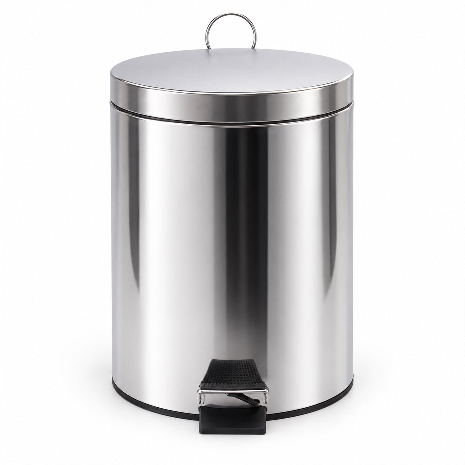 Pedal dustbin white bg