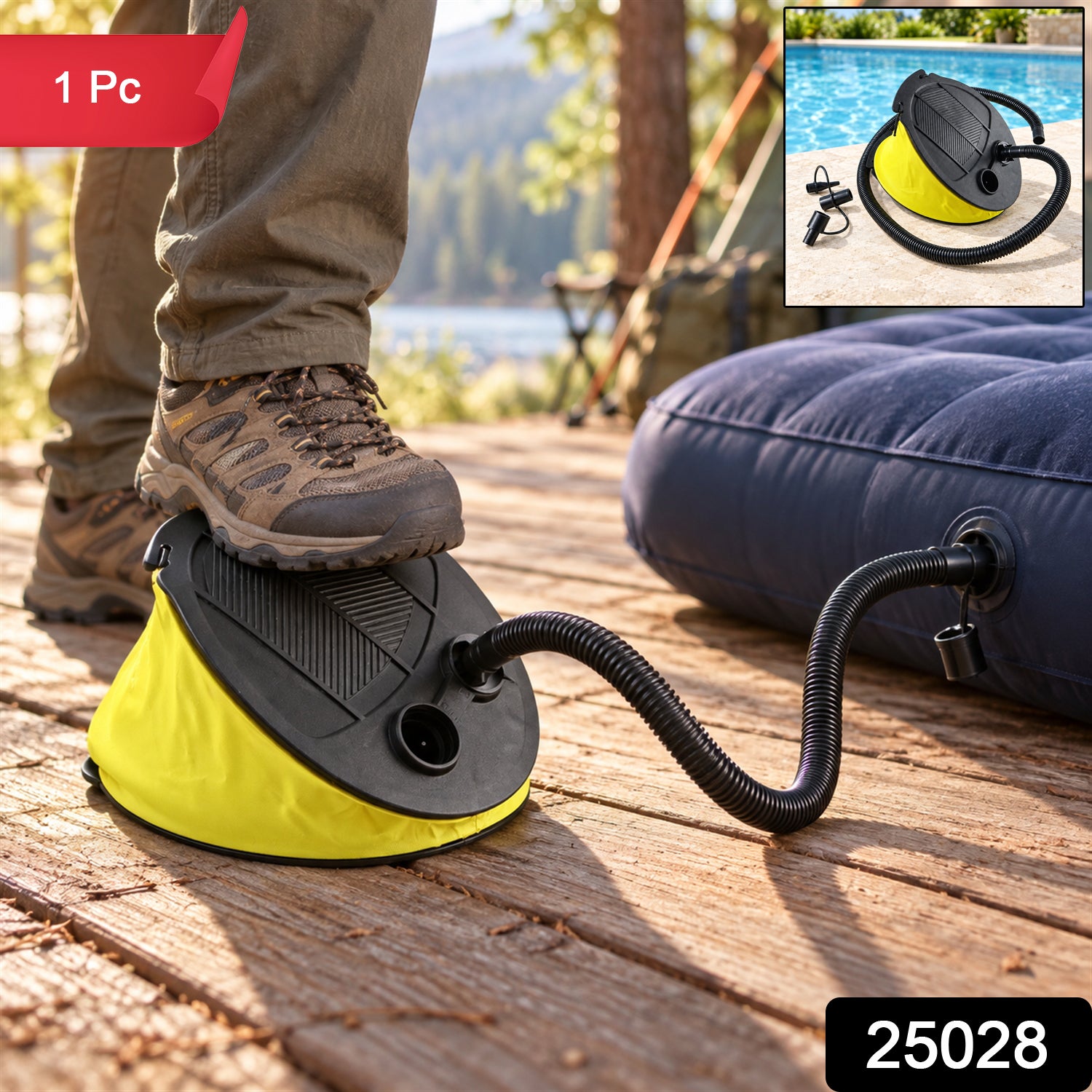 Foot air pump pack