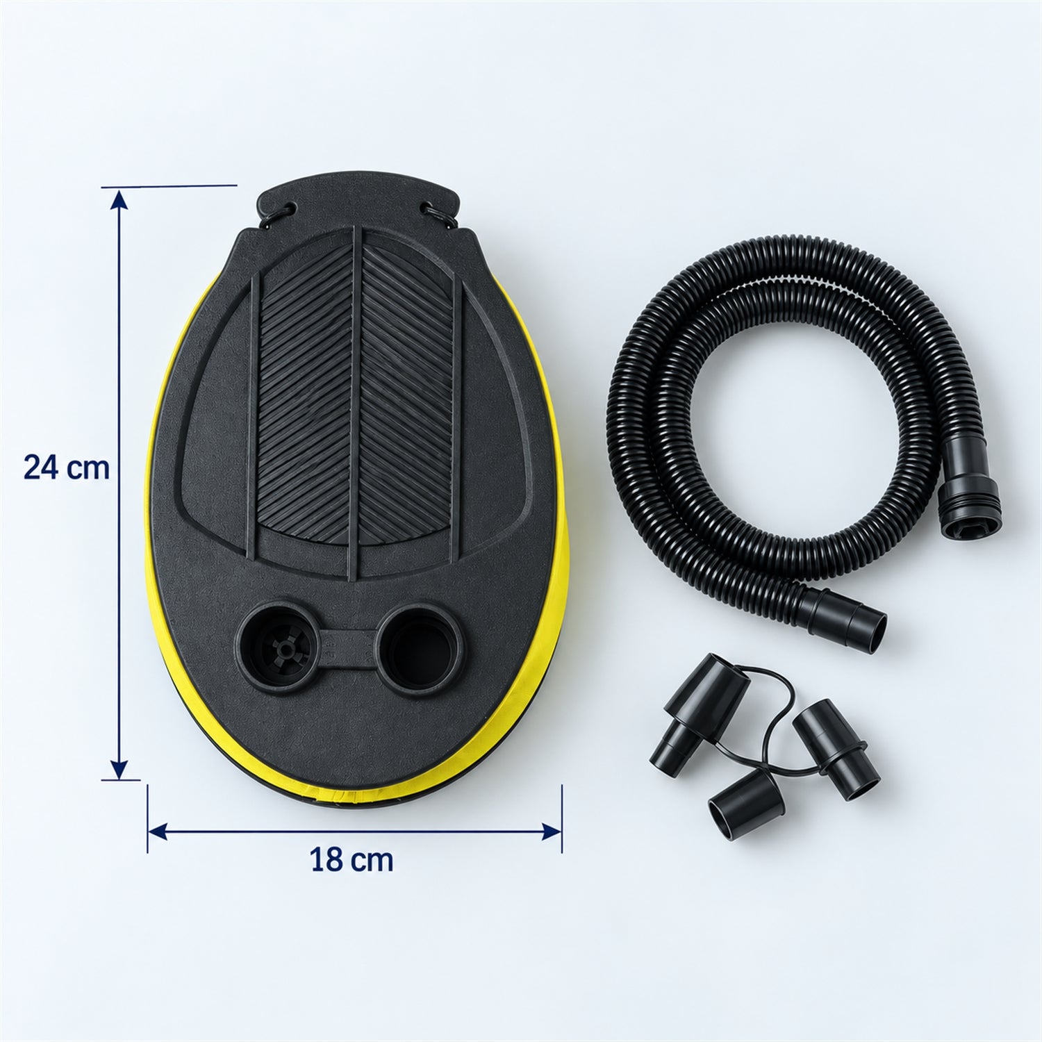 Foot pump size guide