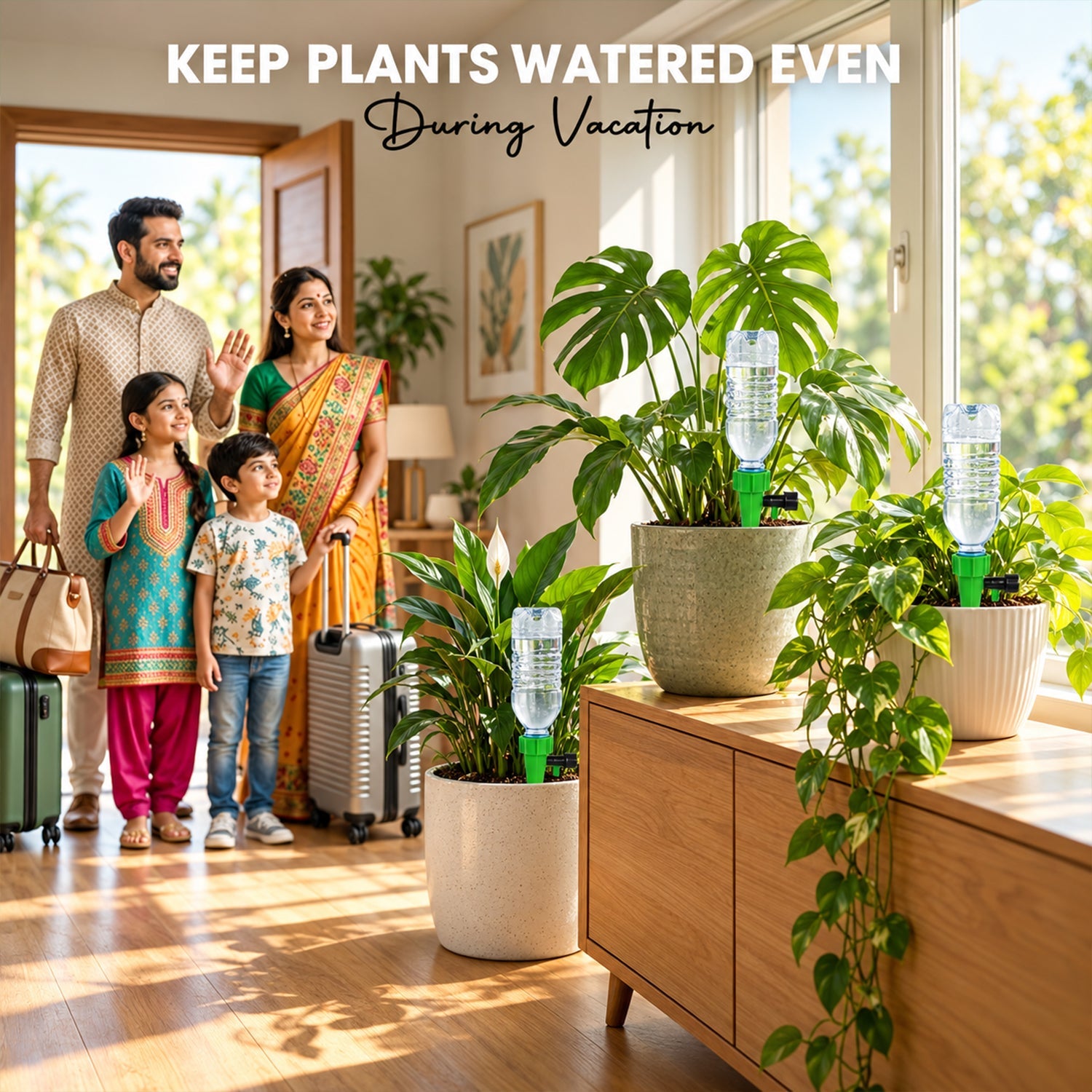 Bottle Fed Plant Irrigator