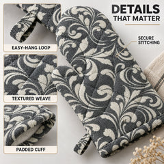 Heat resistant oven mitt baking