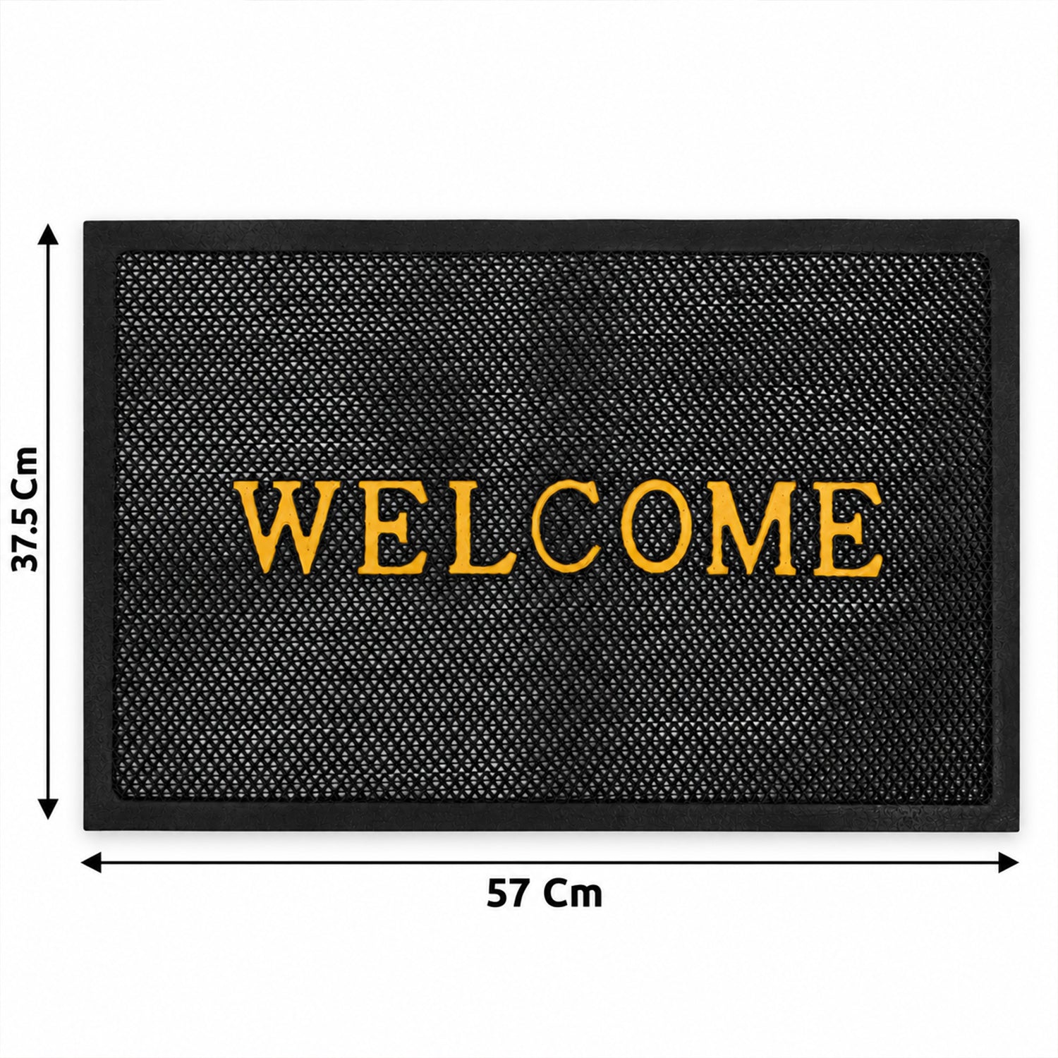 Welcome Door Mat with dimensions 57x37.5 cm indicated