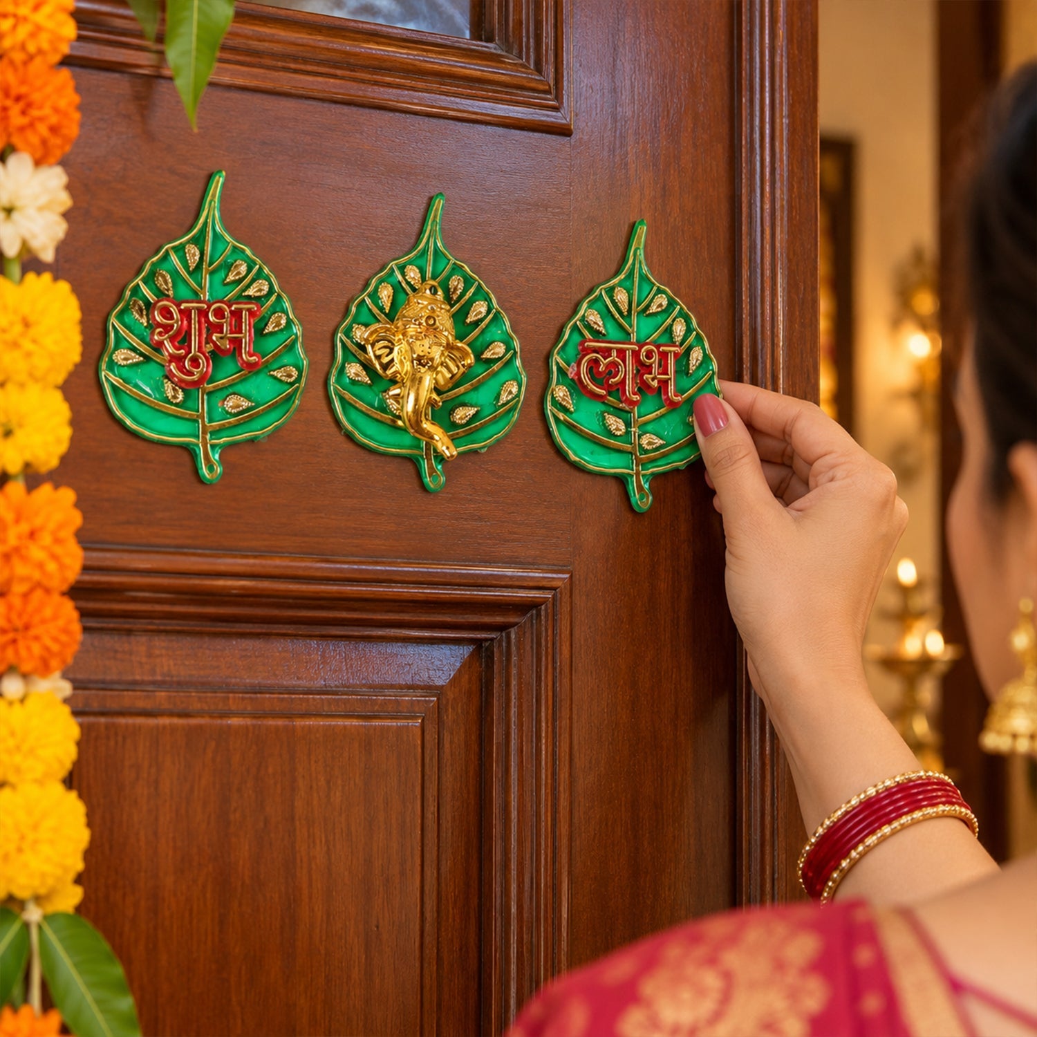 Shubh Labh Ganesh wall decor individual pieces