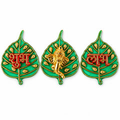 Shubh Labh Ganesh festive decor with adhesive backing