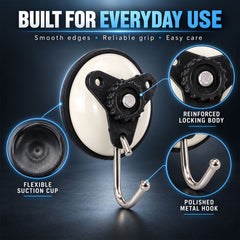 Removable suction hooks home