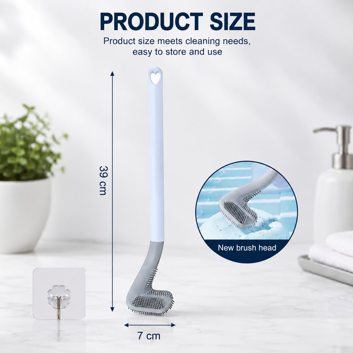 Golf Head Silicone Toilet Brush