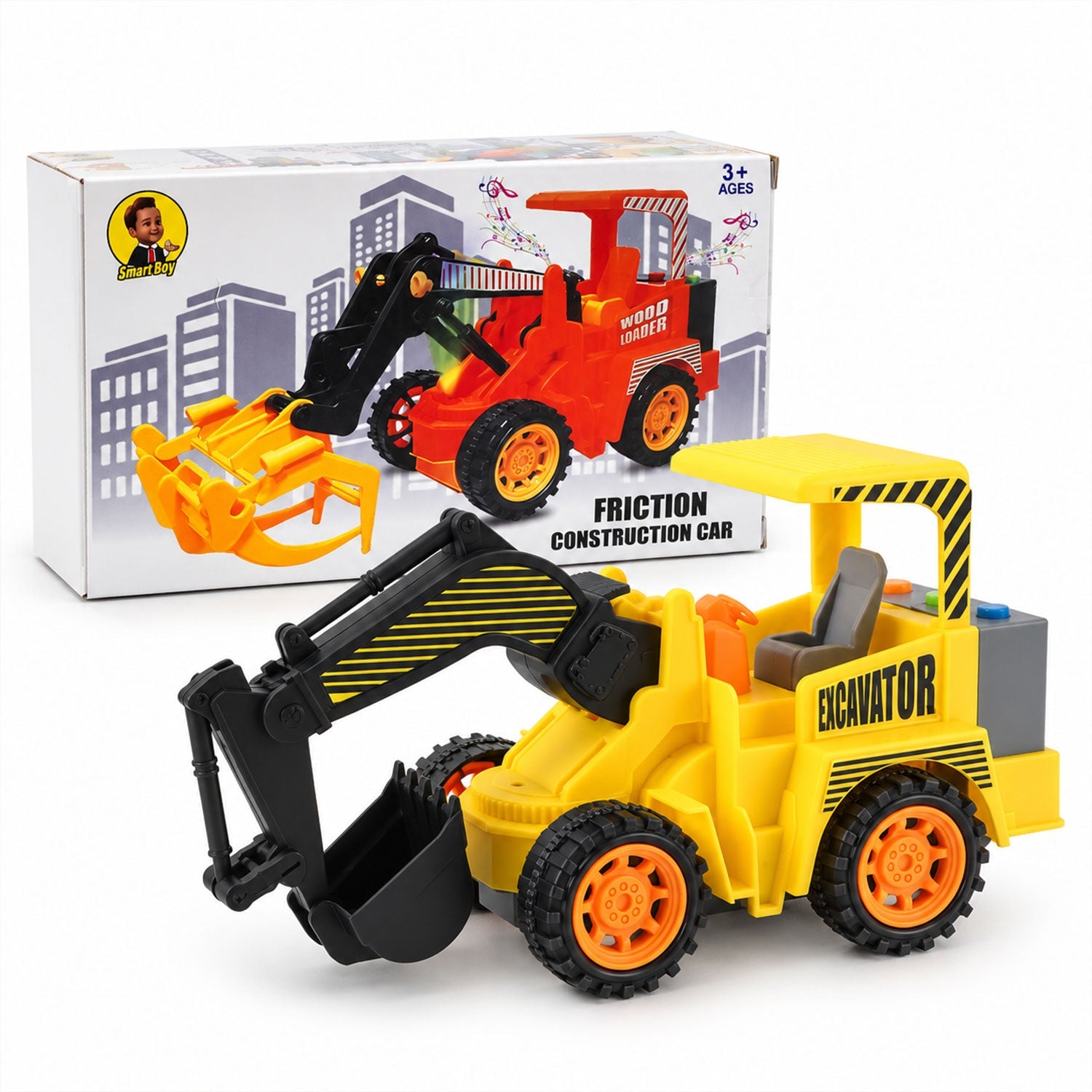 Wheeled Excavator Toy
