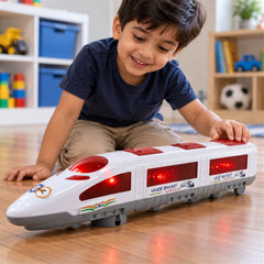 White and Red Toy Train