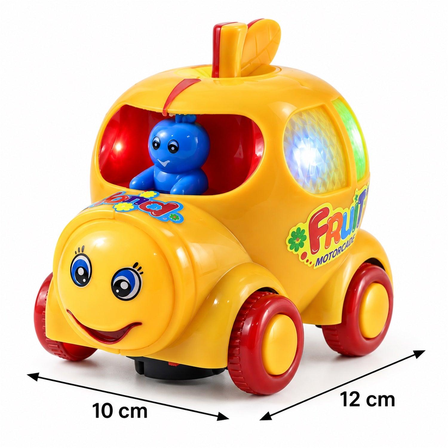 Yellow Fruit Musical Toy Car