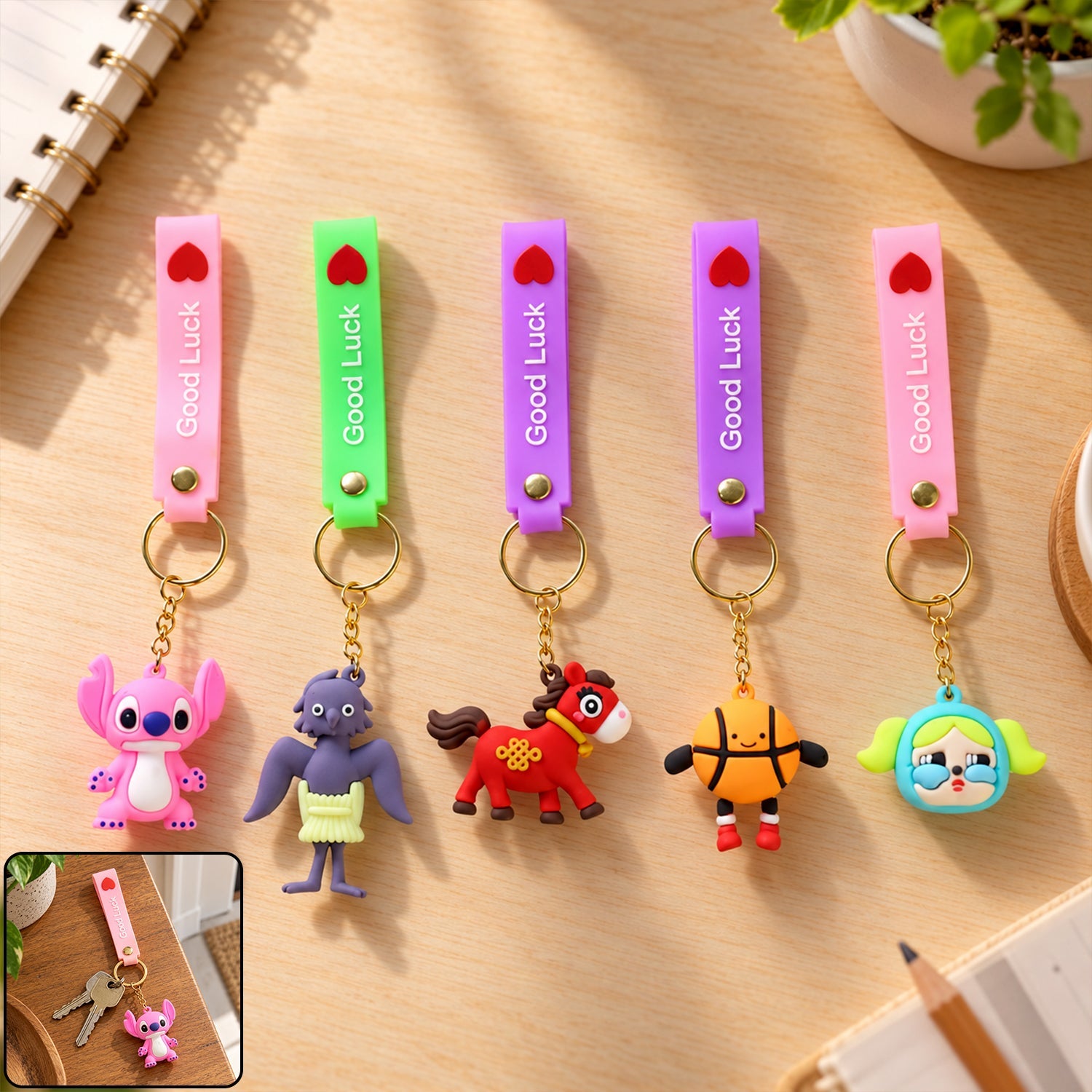 Cartoon Strap Keychains