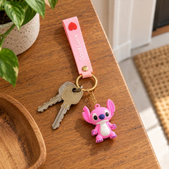 Pink Character Keyring