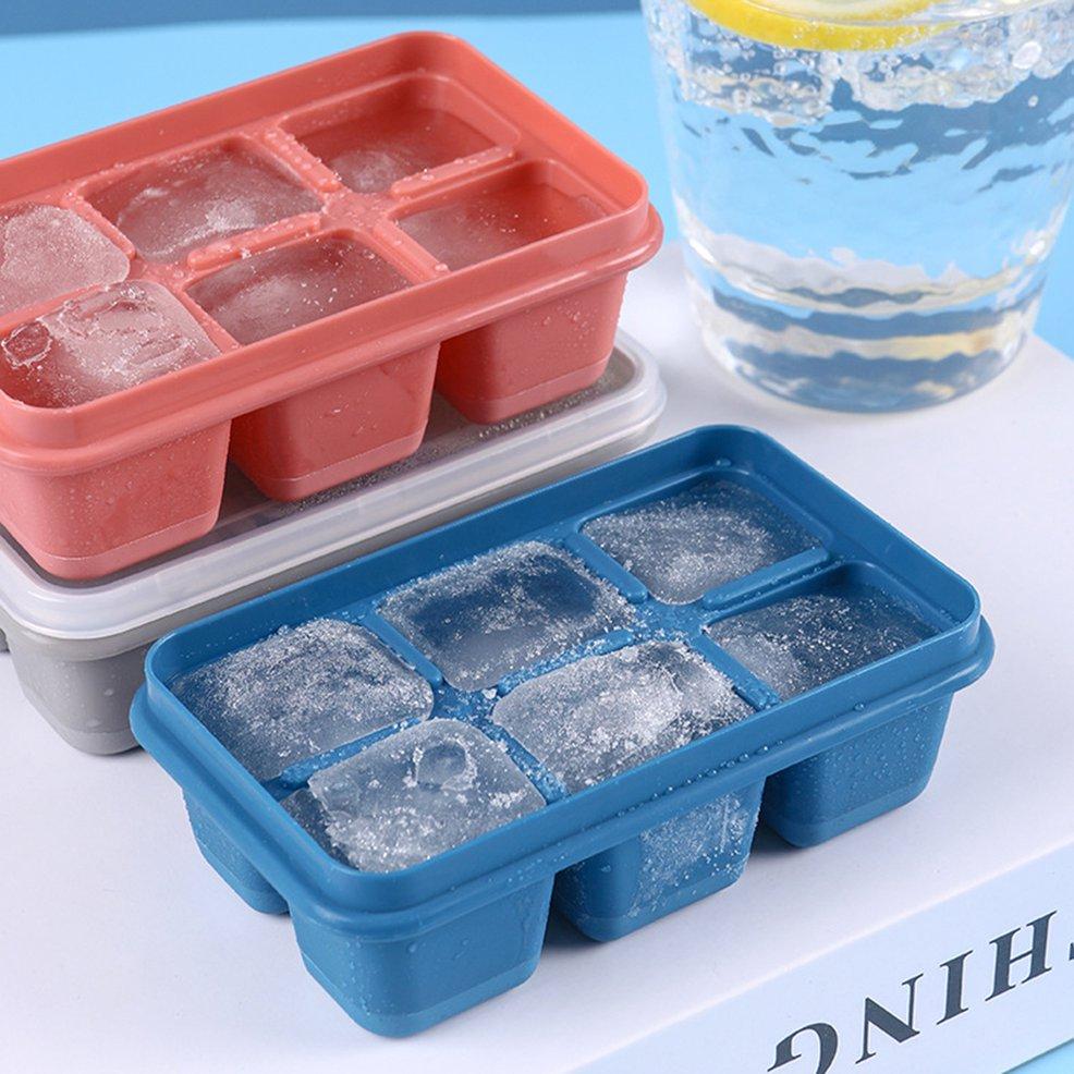 6-Grid Silicone Ice Tray â€“ Ideal for Household Ice Making