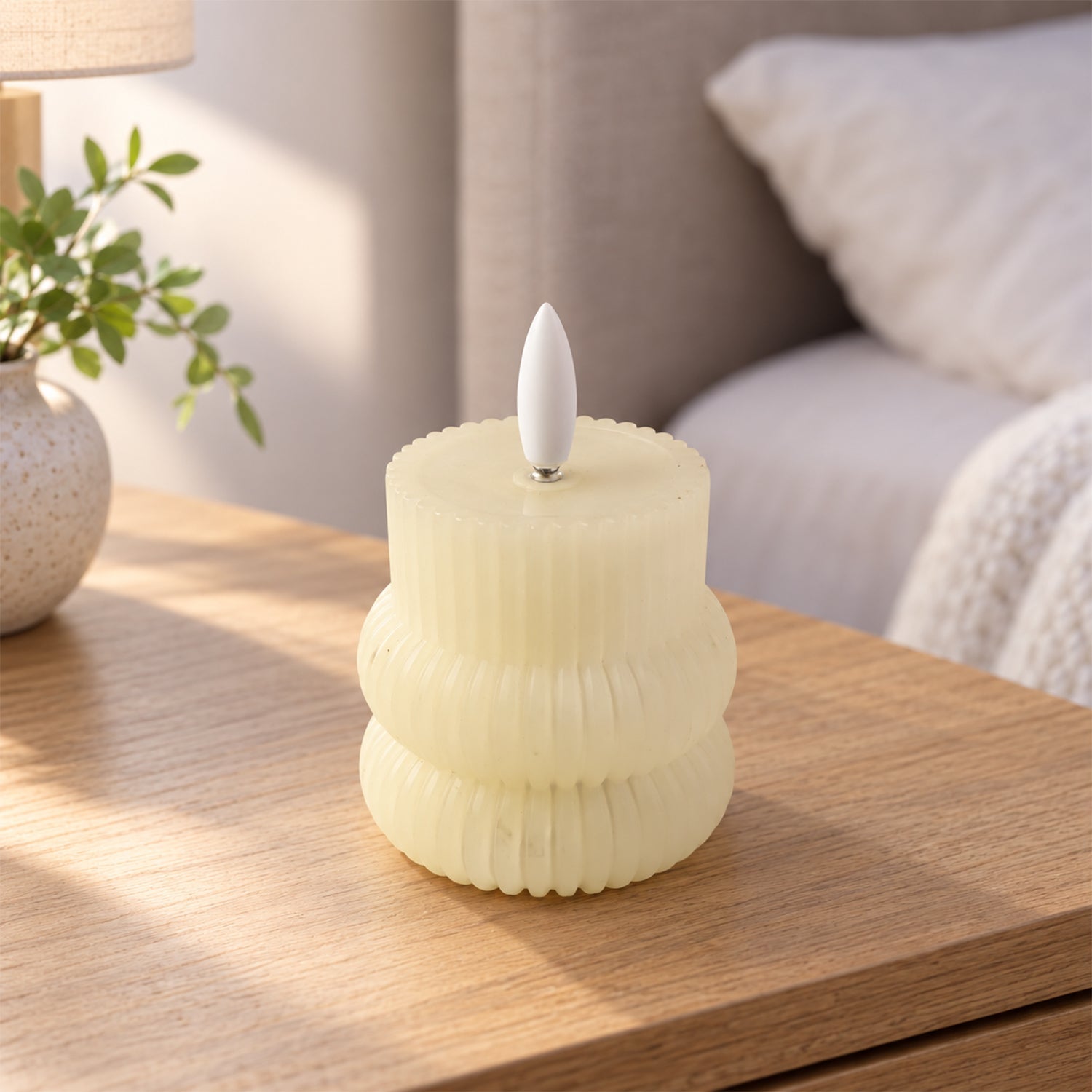 LED candle feature view