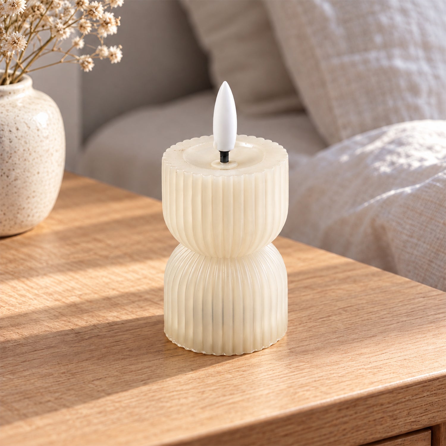 LED candle lit view