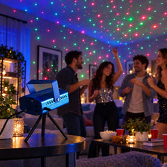 Sound activated laser dot projector party light tripod