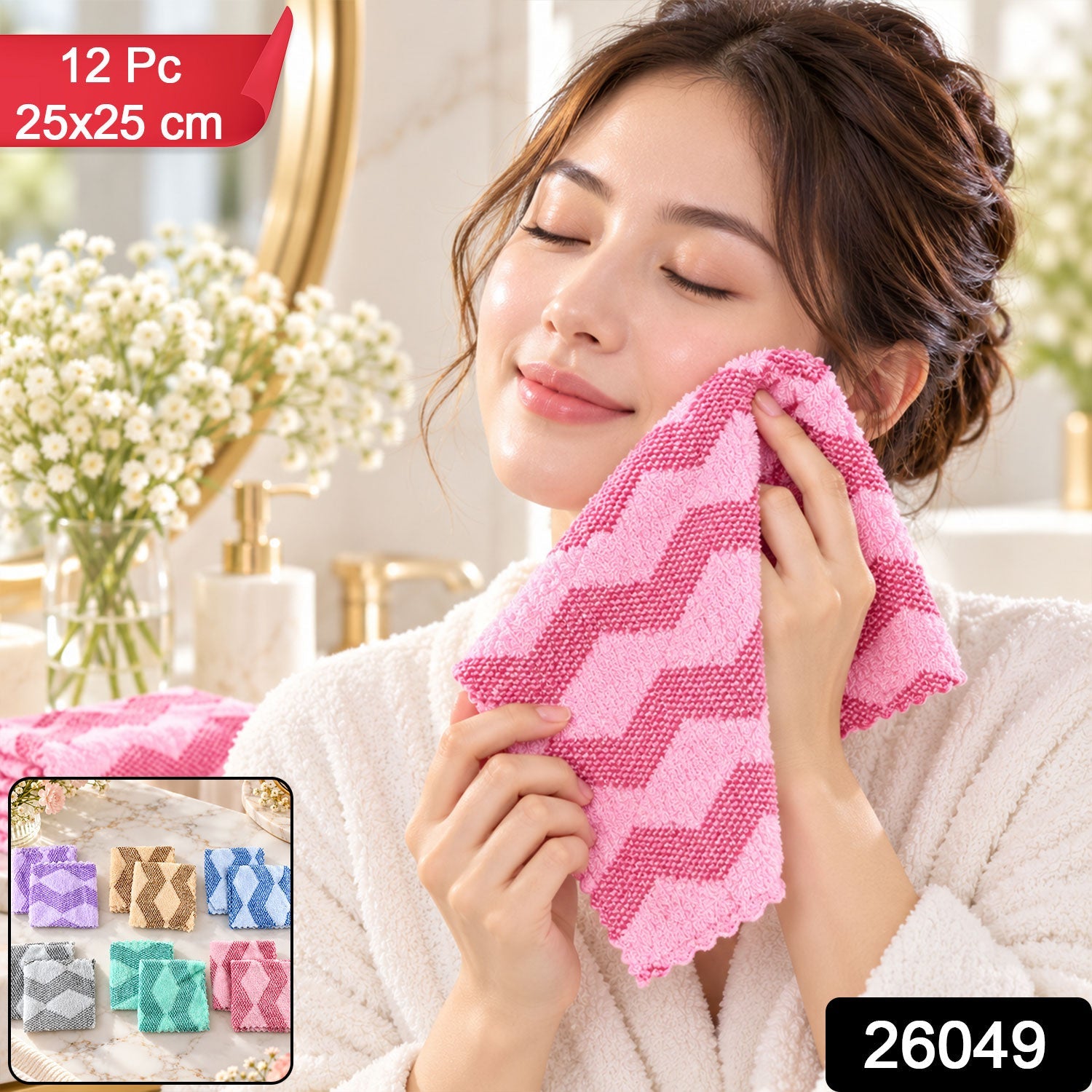 Cotton handkerchiefs pack 12pc