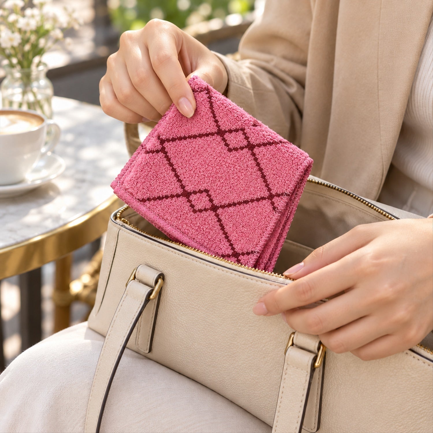Handkerchief fabric detail