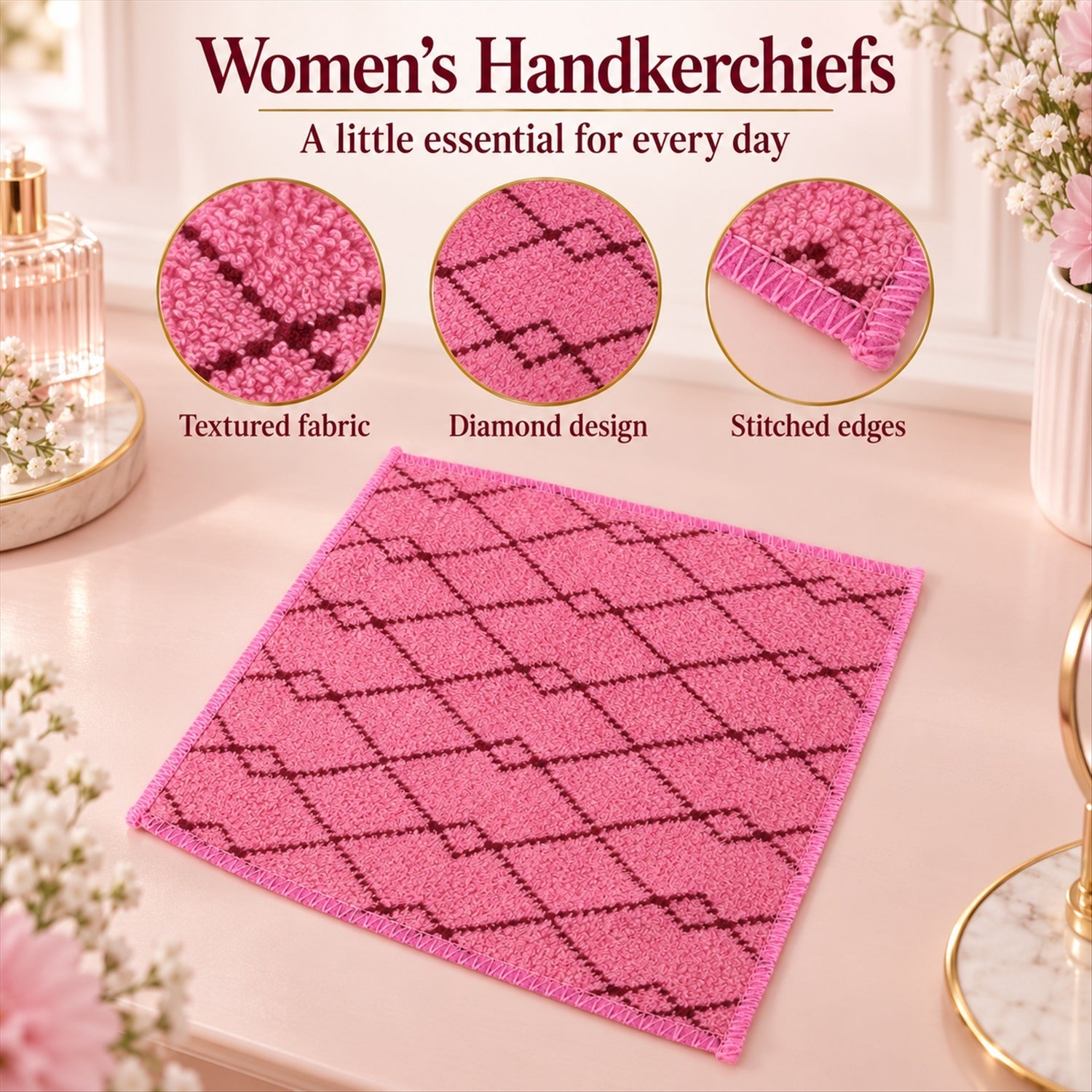 Rumal cotton hanky women daily